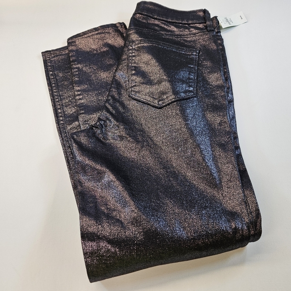 GAP High Rise Universal Legging Size 8/29R Super Stretch Cotton Blend Shiny NWT